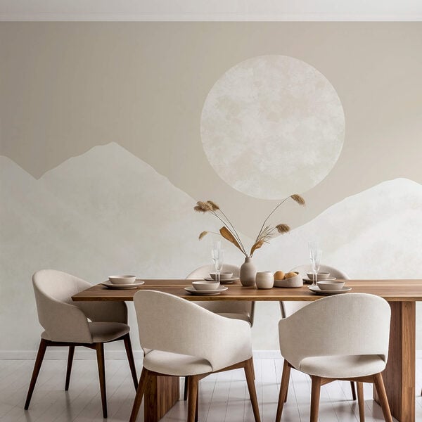 Wall mural Moon over a mountain (SKU: t00650) Wall mural Wall mural Moon over a mountain (SKU: t00650)